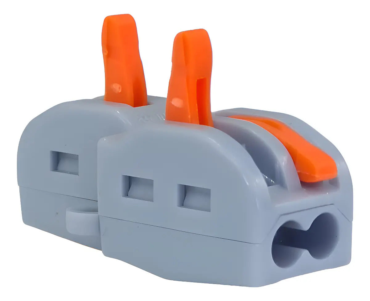 Conector Rapido Tipo Wago 2 A 1 Cable 0.8-4mm2 32a  Pack 10u